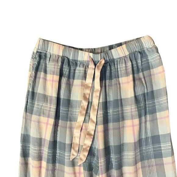 Victoria’s Secret Pajama Set Womens S Used 2 Piece Plaid Flannel Cotton Modal - Picture 10 of 16
